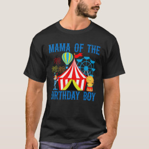Mamman på födelsedagen för Boy Ringmaster Circus C T Shirt