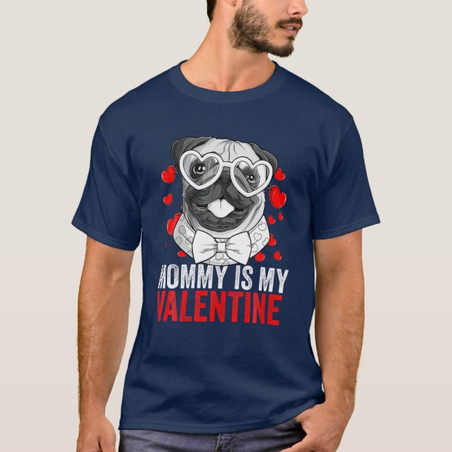Mamman Penglyglas i Hund aveln är min Valentine L T Shirt (Framsida)