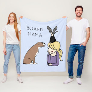 Mamman personlig Boxer Fleecefilt