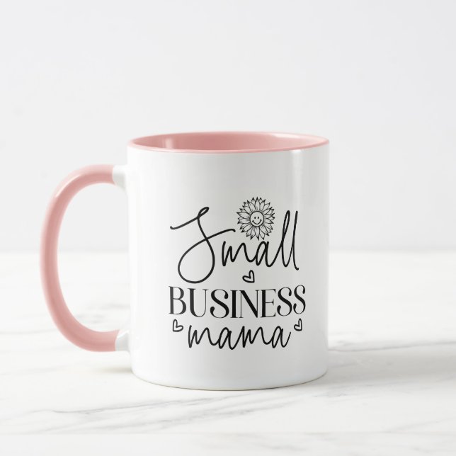 Mamman Small Business roligt Mugg (Vänster)