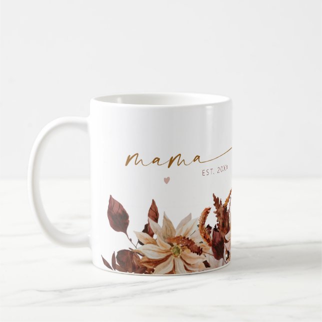 MAMMAN TALIA Bohemian Blommigt Etablerad Kaffemugg (Vänster)
