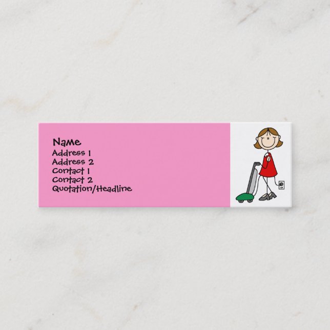 Mamman Vacumming profilerar kort (Framsida)