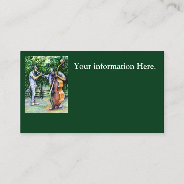 Mamman varnade mig aldrig om teubaspelare visitkort (Framsida)