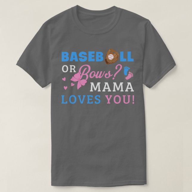 Mamman Visa gender T Shirt (Design framsida)