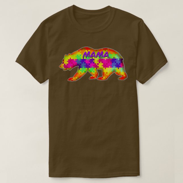 Mammans autismpussel t shirt (Design framsida)