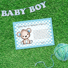 Mammans Buk Storlek Söt Björn Picknick Baby Shower Tilläggskort