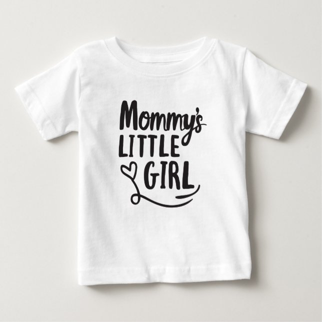 Mammans lilla flicka Ny mamma Design Girl Design T Shirt (Framsida)