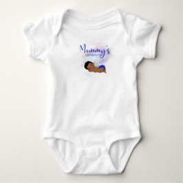 Mammans lilla krigare ängel baby, kroppsdräkt t shirt