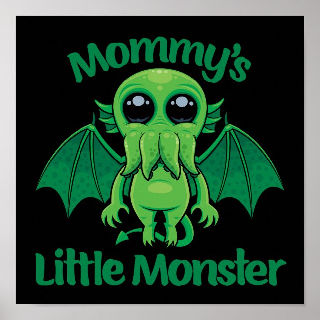 Mammans lilla monster Cthulhu Cuddles Poster (Framsidan)