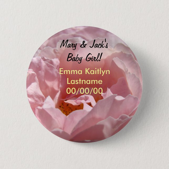 Mammapappa knäppas kända flicka flickanamn knapp (Framsida)