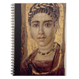 Mammaporträtt av en kvinna, från Fayum, Anteckningsbok Med Spiral
