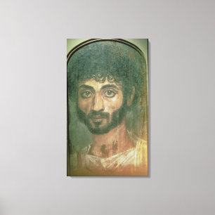 Mammaporträtt av en man, från Fayum, romano-Egyp Canvastryck