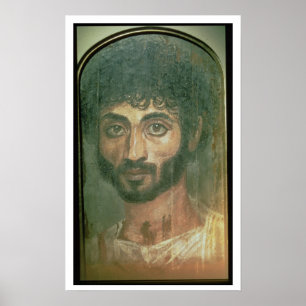 Mammaporträtt av en man, från Fayum, romano-Egyp Poster