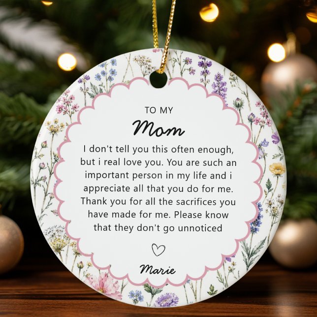 Mammapresent Julgransprydnad Keramik (Skapare uppladdad)