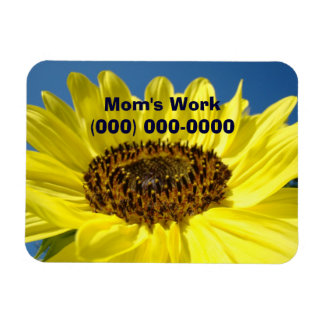 Mammas Arbets Telefonnummer magnet Solrosor