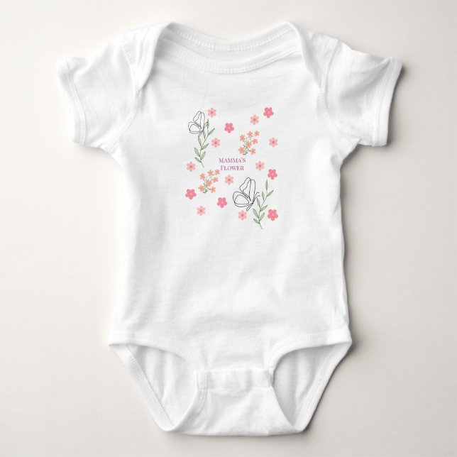 Mammas blomma t shirt (Framsida)
