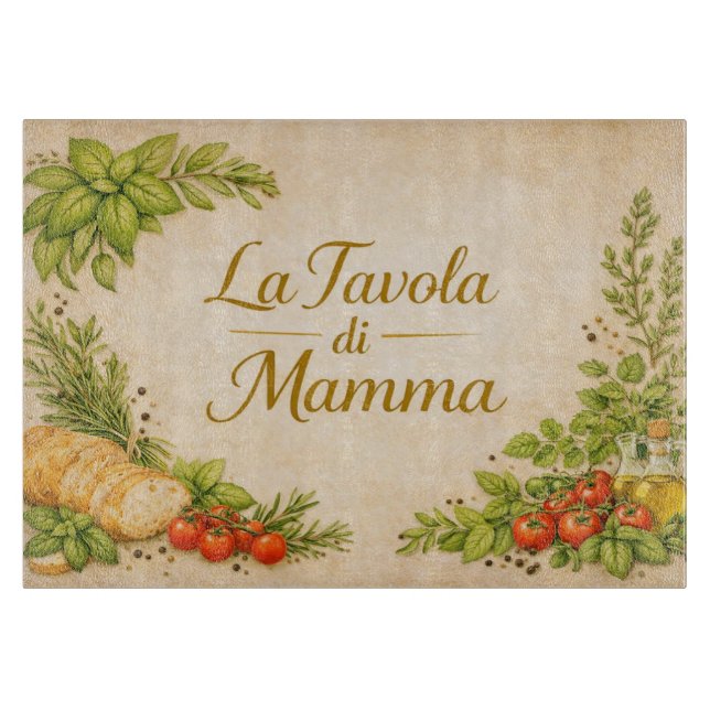 Mammas Bord – Rustik Italiensk Dekoration (Framsidan)