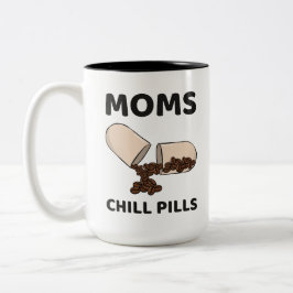 Mammas Chill Pills Kaffeboskapsel Två-Tonad Mugg
