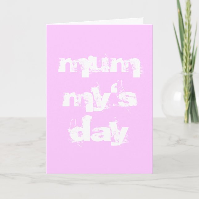 Mammas dag - mormorsdagskort kort (Framsida)