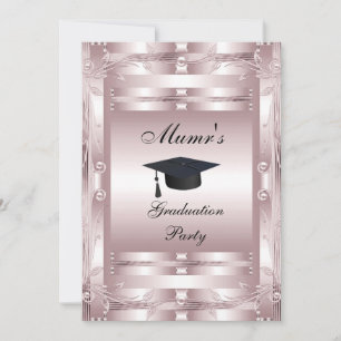 Mammas examensfest formellt inbjudan