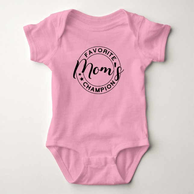 Mammas favorit rosa mästare t shirt (Framsida)
