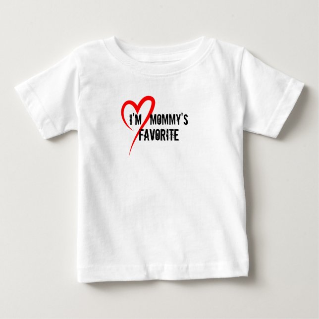 Mammas Favorit Småbarnströja - Rolig Barn T-Shirt (Framsida)