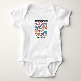 Mammas favorit Valentin hjärtan design T Shirt