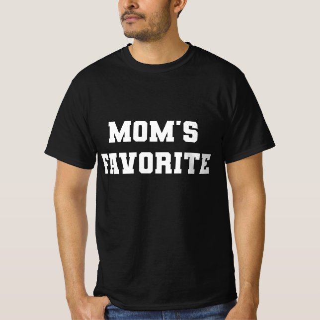 Mammas Favorit Varsity  T Shirt (Framsida)