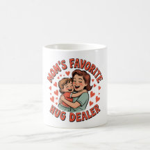 Mamma's Favorite Hug Dealer Mugg - Heartwarming Gi