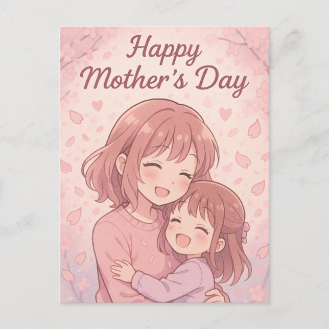 Mammas favoritfärg Mors dag-kort Helg Vykort (Framsida)