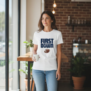 Mammas första år ner Fotbollsmamma T-shirt