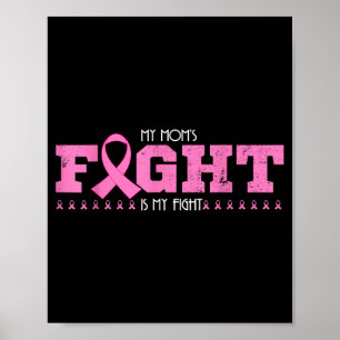 Mammas kamp är min kamp - bröstcancer medvetenhet poster
