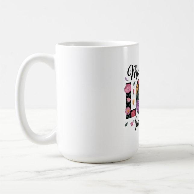 Mammas kärlek är hög (i tystnad) kaffemugg (Vänster)