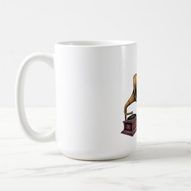 Mammas kärlek är hög (i tystnad) kaffemugg (Vänster)