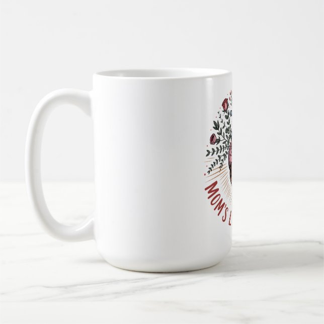Mammas kärlek, inga gränser kaffemugg (Vänster)