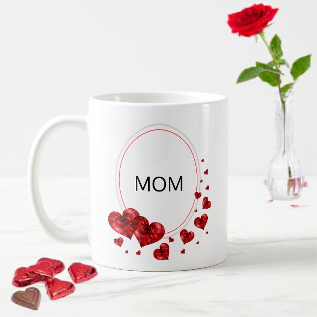 Mammas Kärlekshjärter  Kaffemugg (Skapare uppladdad)