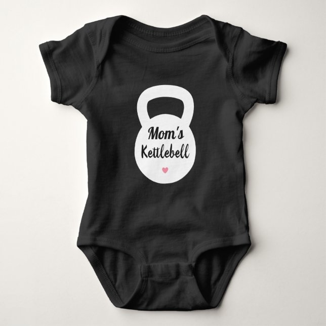 Mammas Kettlebell, Rolig Mamma Träningsvikter T Shirt (Framsida)