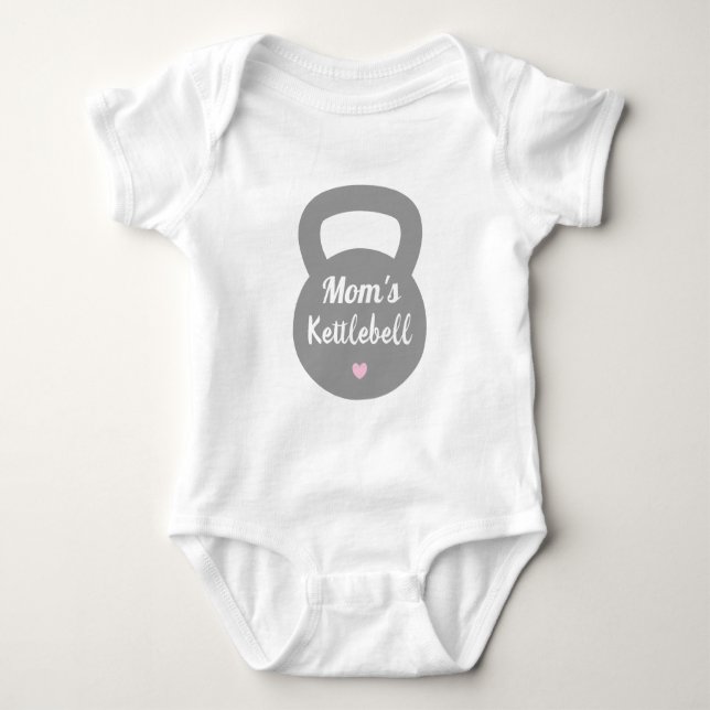 Mammas Kettlebell, Rolig Träning T Shirt (Framsida)