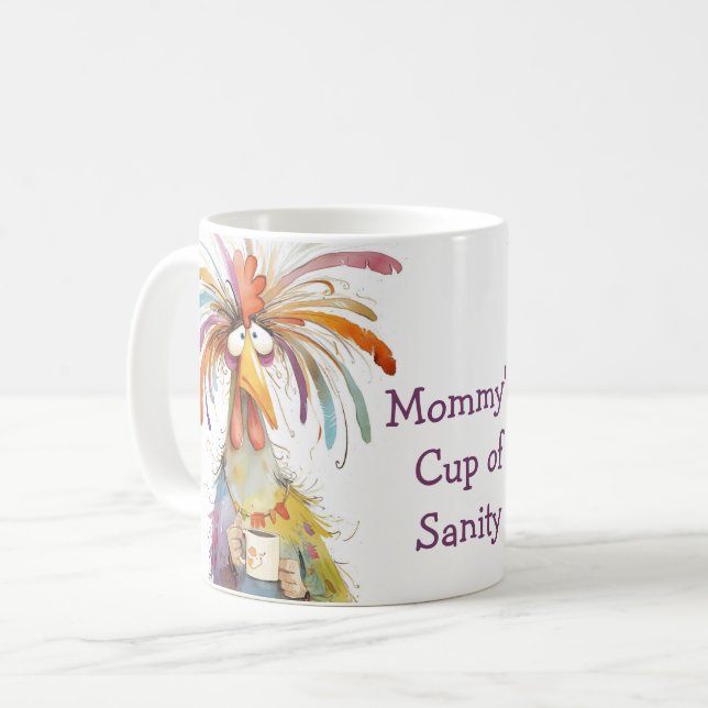 Mammas kopp av förnuft Mors dag Rolig mugg (Framsida vänster)