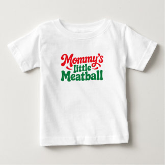 Mammas lilla köttbulle bebis italiensk småbarn t shirt
