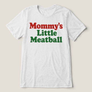 Mammas lilla köttbulle Rolig italiensk retro T Shirt