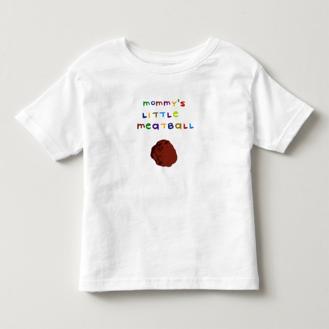 Mammas lilla köttbulls söta barn t-shirt (Framsida)