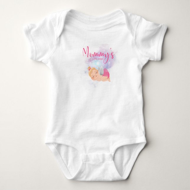 Mammas lilla lyckliga baby body  t shirt (Framsida)