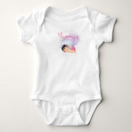 Mammas lilla lyckliga baby body t shirt