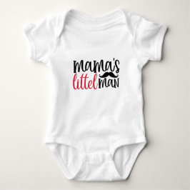 Mammas lilla mans typografi  Baby-bodysuit T Shirt