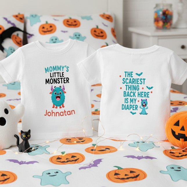 Mammas lilla monster Halloween rolig  T Shirt (Skapare uppladdad)