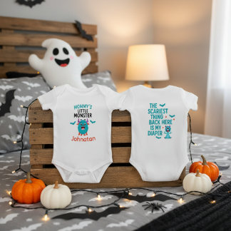 Mammas lilla monster Halloween Roligt T Shirt
