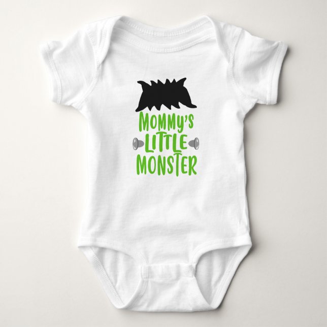 Mammas lilla monster Halloween T Shirt (Framsida)