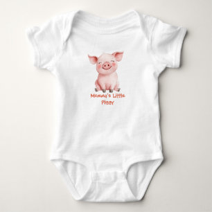 Mammas lilla smågris - Söt akvarellgris T Shirt