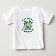 Mammas lilla väckarklocka T-shirt för småbarn